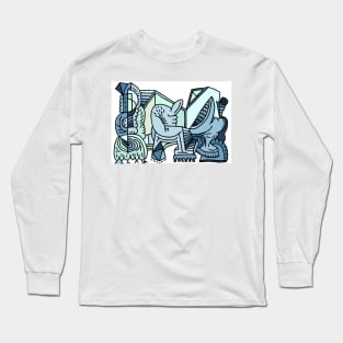 abstract cubism Long Sleeve T-Shirt